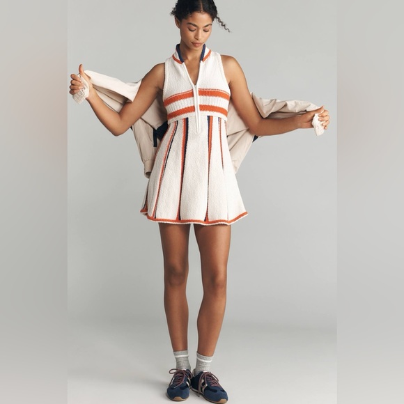 Daily Practice by Anthropologie V-Neck Sweater Mini Knit Dress Womens SMALL EUC - Picture 4 of 12